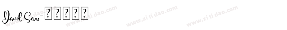 David Sans字体转换